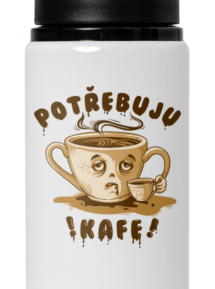 Potřebuju kafe lahev na vodu White