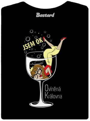 Ovíněná královna dámské tričko premium Black