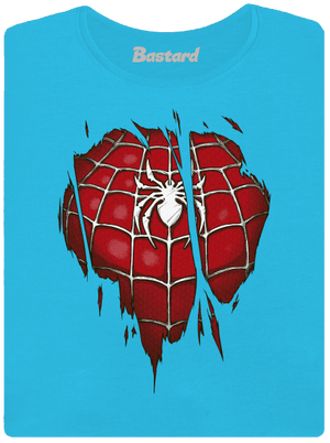 Spider Inside dámské tričko s lemem Blue Atol