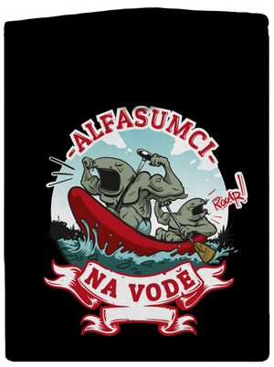Alfasumci na vodě dámská mikina na zip Black