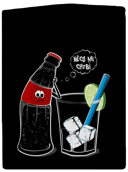 Rum a Cola dámská mikina na zip Black