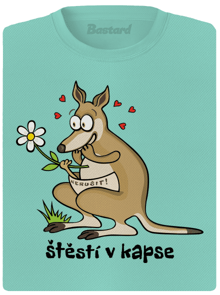 Štěstí v kapse dámské sportovní tričko Mint Mal