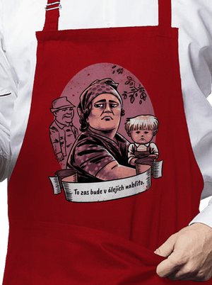 B14: Slavnosti sněženek zástěra Red