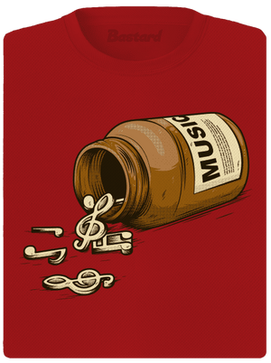 Music Pills dámské sportovní tričko Red Mal