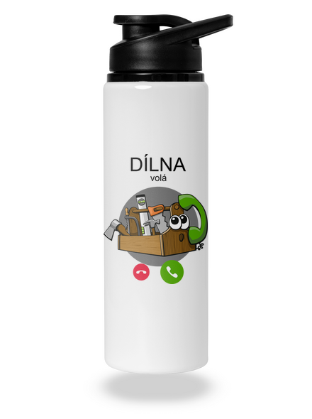 Dílna volá lahev na vodu White