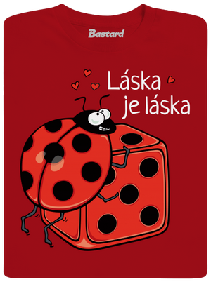Láska je láska pánské dlouhý rukáv Red