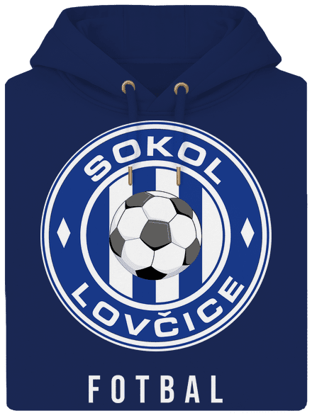 Sokol Lovčice - fotbal - barevné unisex mikina premium Navy