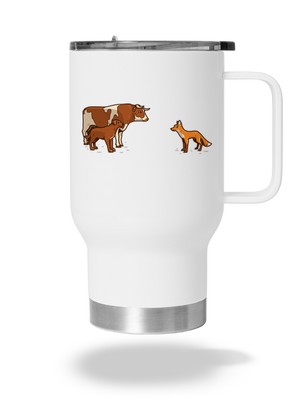 Vůl, pes a vulpes termohrnek White