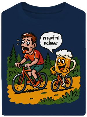 Doženu tě unisex tričko oversized Midnight Blue