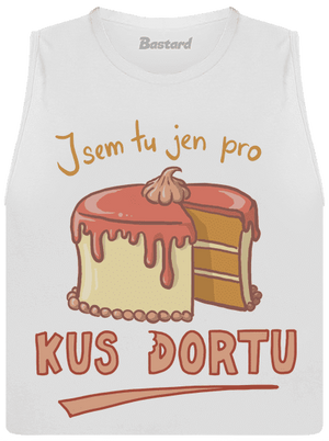 Pro kus dortu dámské tílko volné White