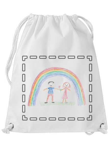 Dětské kresby - nahraj vlastní vak White