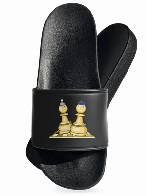 Šach a Mat pantofle Black