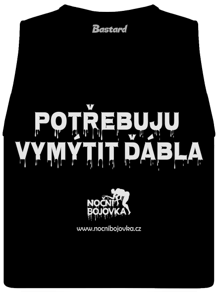 Potřebuji vymýtit ďábla dámské tílko volné Black