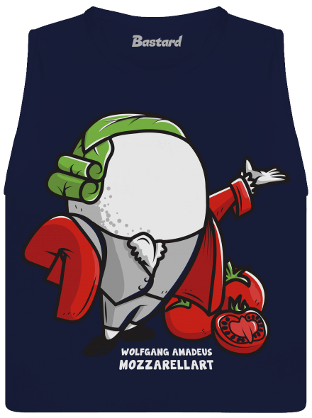 W. A. Mozzarellart dámské tílko volné Navy