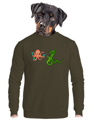 unisex mikina bez kapuce