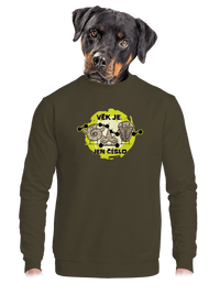 unisex mikina bez kapuce