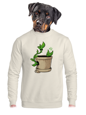 unisex mikina bez kapuce