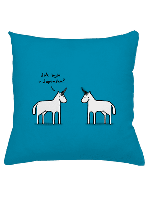 Pornorožec polštář Blue Turquoise