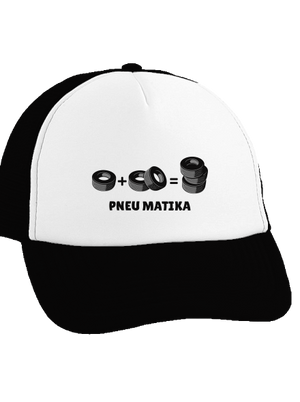Pneu Matika kšiltovka truckerka Black cap