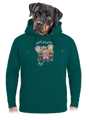 Zase drbeme unisex mikina premium Emerald Green