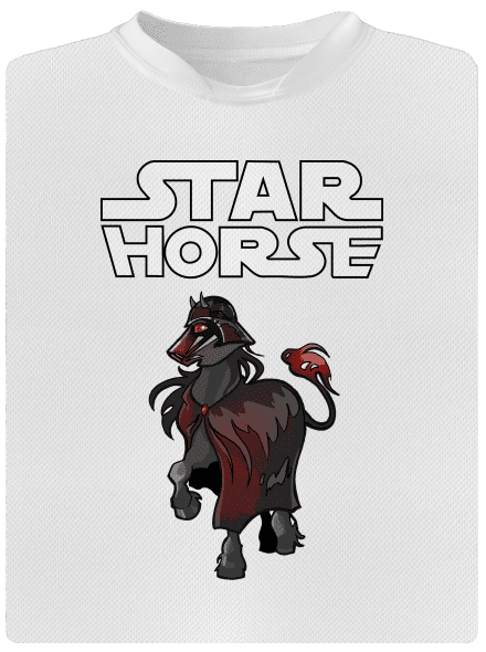 Star horse pánské sportovní tričko White