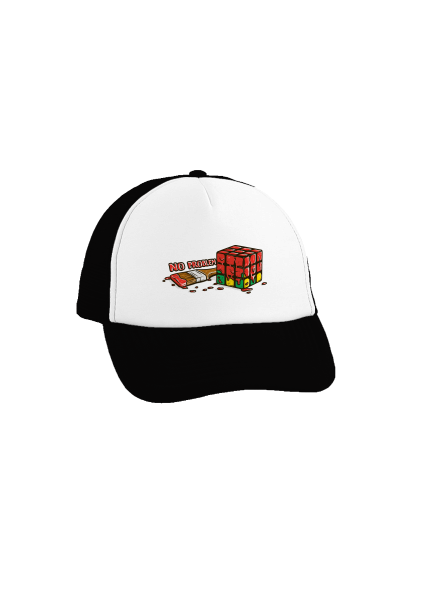 No problem kšiltovka truckerka Black cap