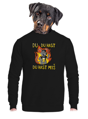 unisex mikina bez kapuce