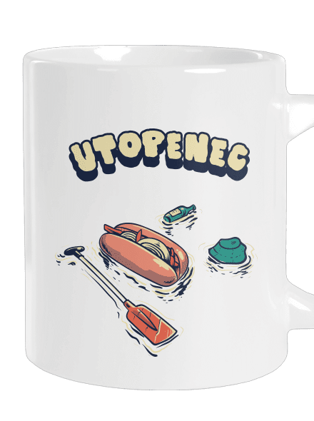 Utopenec velký hrnek White