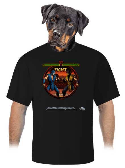 B17: Mortal Kombat unisex tričko oversized Black