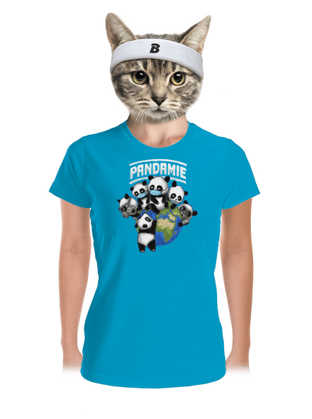 Pandamie dámské sportovní tričko Blue Atol