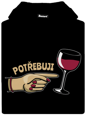 Rodinné potřeby dámská mikina klokanka Black