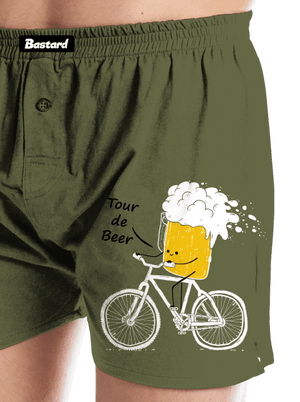 Tour de beer pánské trenky Khaki