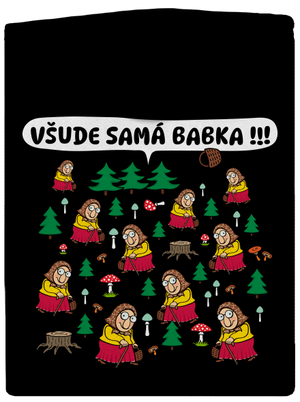 Všude samá babka dámská mikina na zip Black