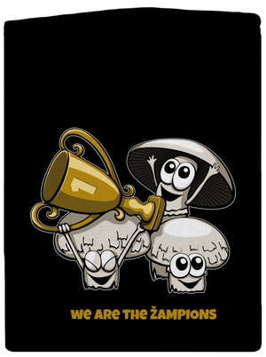 Žampioni pánská mikina na zip Black