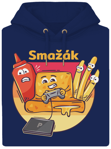 Smažák unisex mikina premium Navy