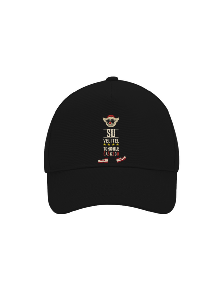 Velitel šaškecu kšiltovka baseballka Black