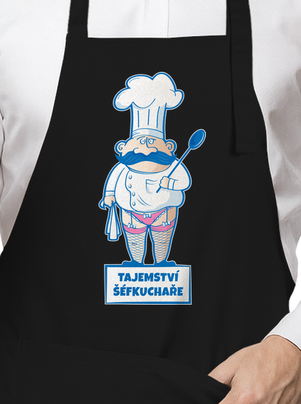 Tajemství šéfkuchaře zástěra Black