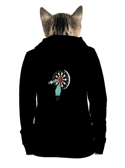 Zásah dámská mikina na zip Black