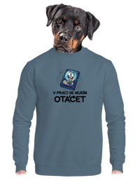 unisex mikina bez kapuce