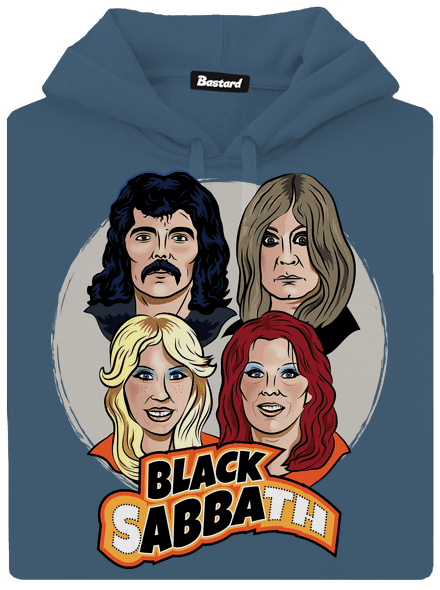 Black Abba dámská mikina klokanka Denim