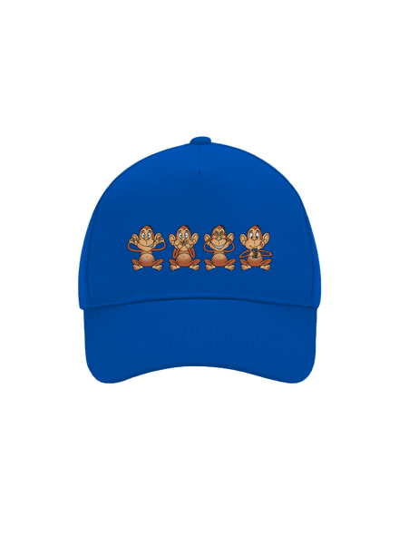 Opička s mobilem kšiltovka baseballka Bright Royal