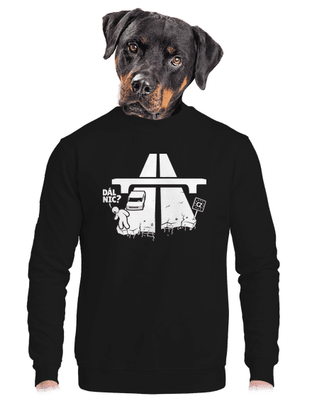 Dál nic unisex mikina bez kapuce Black