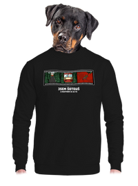 unisex mikina bez kapuce