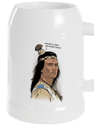 Vinnetou půllitr White