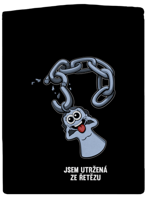 Utržený ze řetězu dámská mikina na zip Black