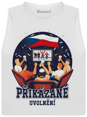 Přikázané uvolnění dámské tílko volné White