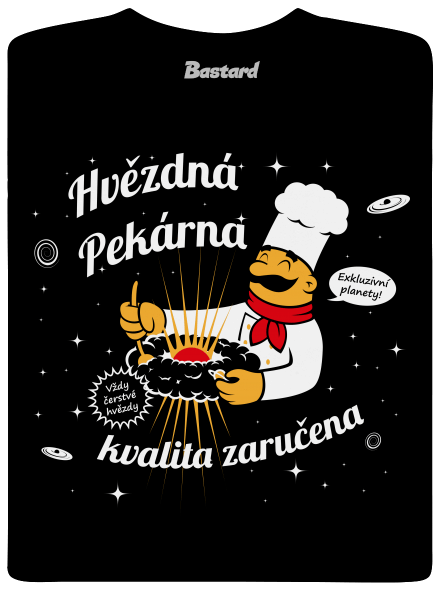 Hvězdná pekárna dětské tričko Black
