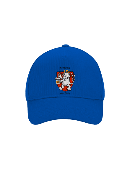 Kdo nepije, není Čech kšiltovka baseballka Bright Royal