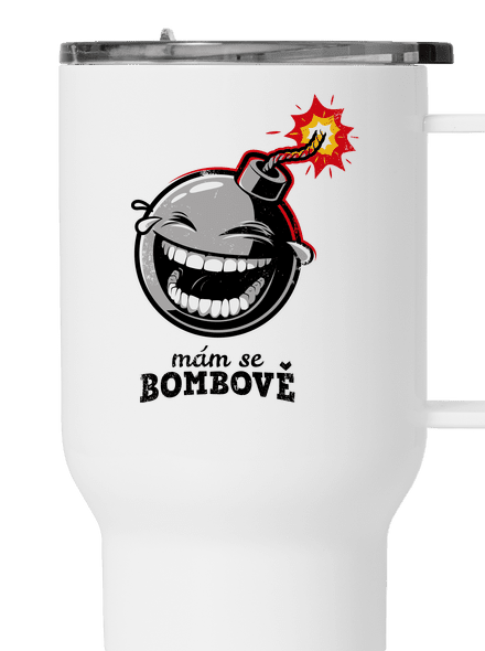 Mám se bombově termohrnek White