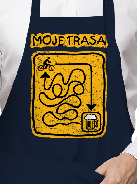 Moje trasa zástěra Navy
